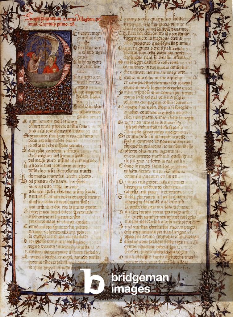 Bild von Fotografie "Mittelalterliche Kunst: Mit Kommentar von Jacopo della Lana - Die göttliche Komödie" 1380