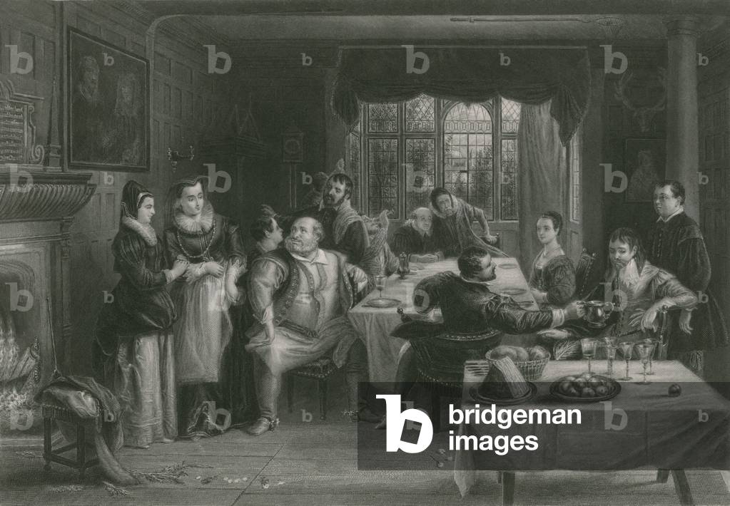 Falstaff and his Friends, the Merry Wives of Windsor (engraving)