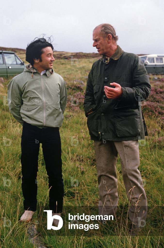 "Il principe ereditario Naruhito del Giappone e il duca di Edimburgo al Castello di Balmoral"