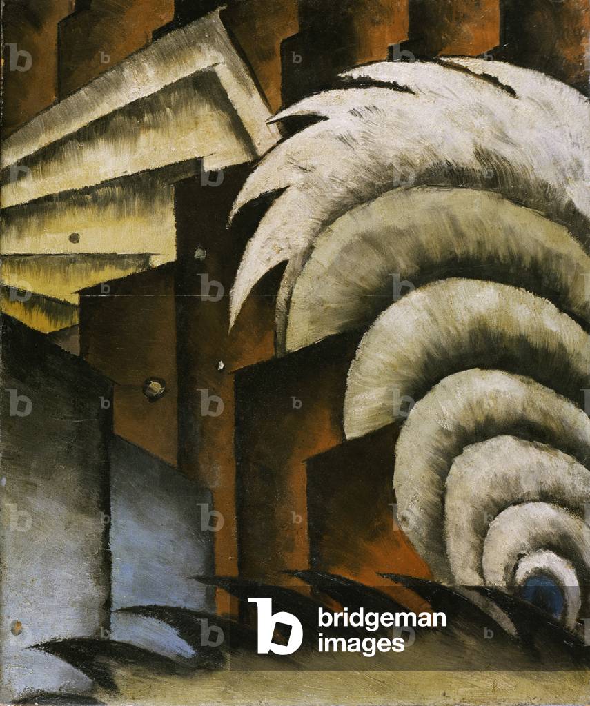 Chinesische Musik, 1923 (Öl- & Metallic-Farbe auf Tafel)