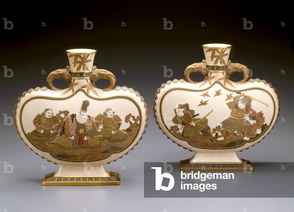 Vaso (One Of A Pair) (porcellana morbida, smalti policromi, doratura)