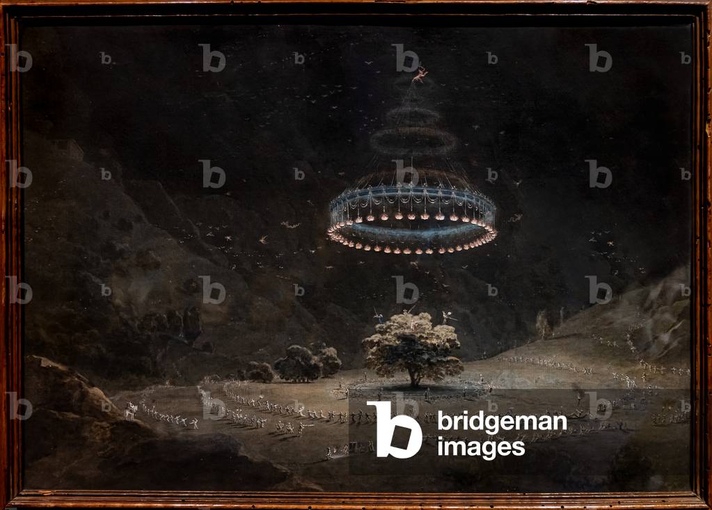 The Walnut Tree in Benevento (the Witches' Sabbath), 1822-26 (w/c on paper)