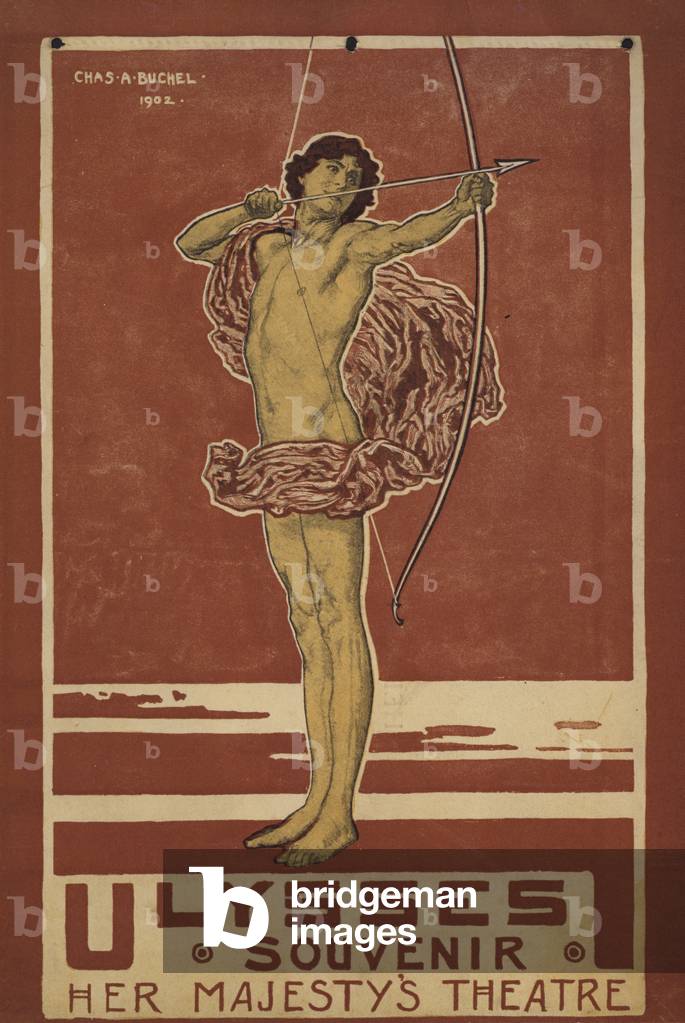 Cover des Souvenirs von Stephen Phillips' Ulysses, 1902 (Farbe Litho)
