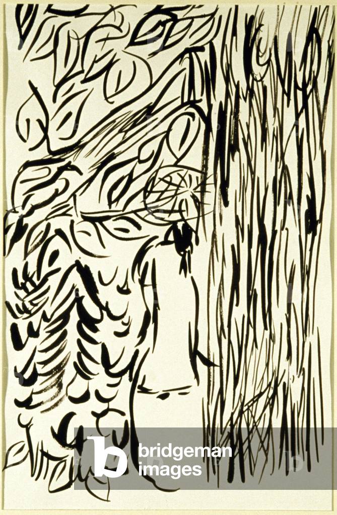 Abstract #15, 1970 Pennello e inchiostro