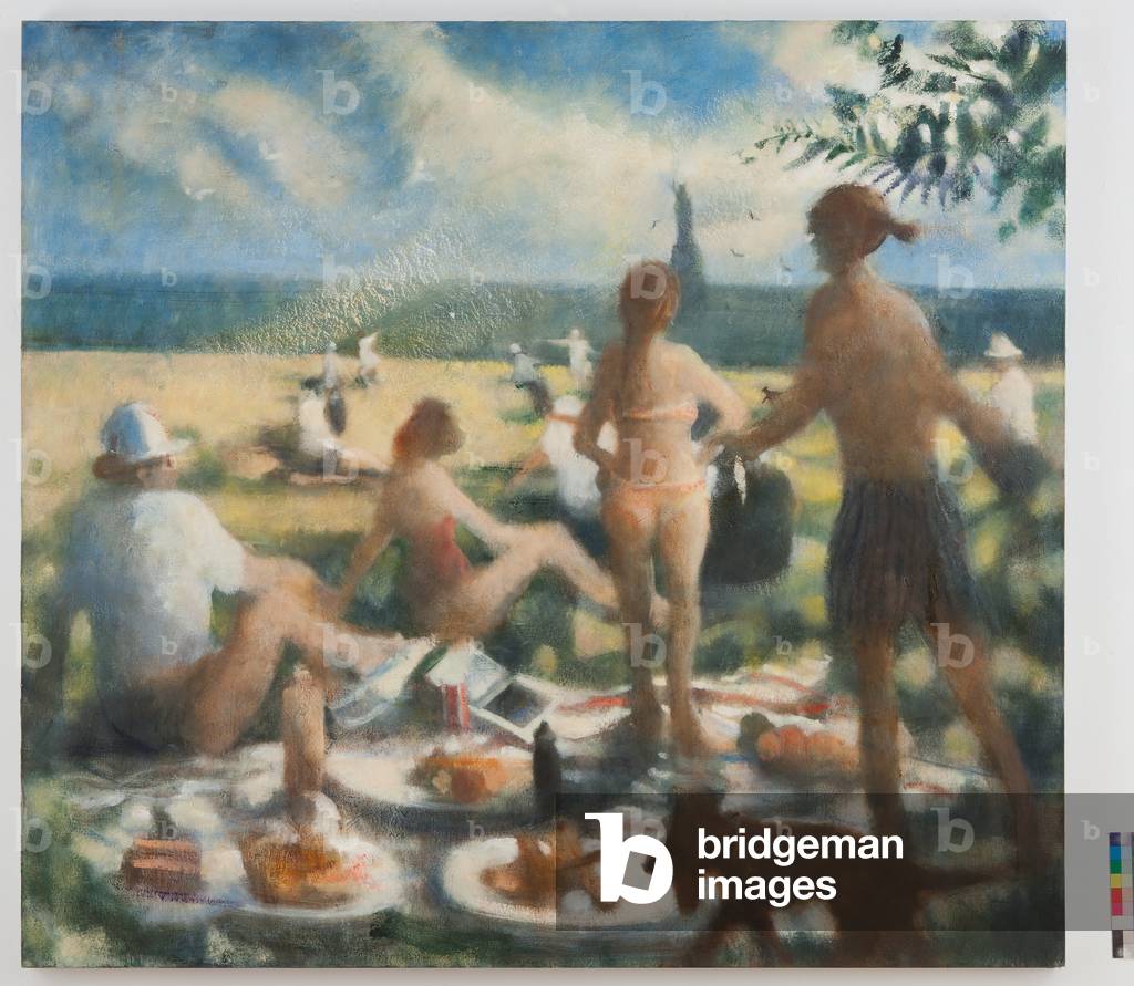 Battery Park Under the Tree, NYC I, 2011 (Öl auf Leinwand)