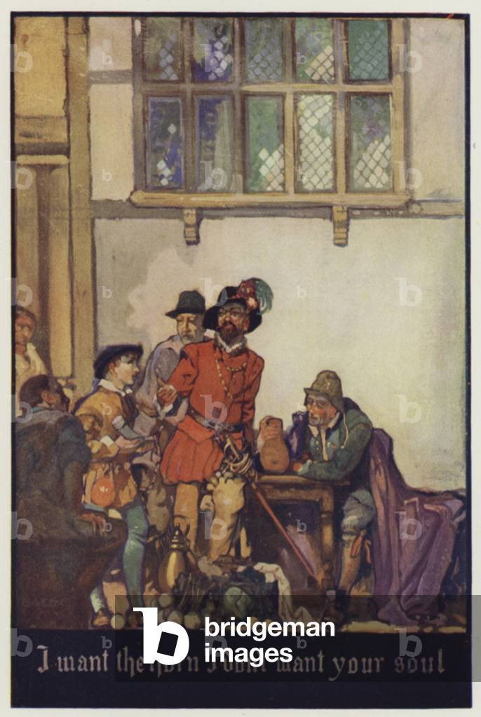 “Ich will das Horn, ich will deine Seele nicht” (Farbe litho)