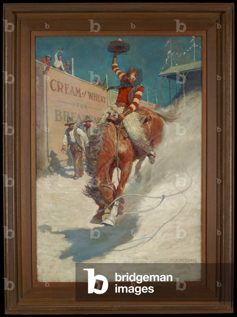 Bronco Buster, 1906 (Öl auf Leinwand)