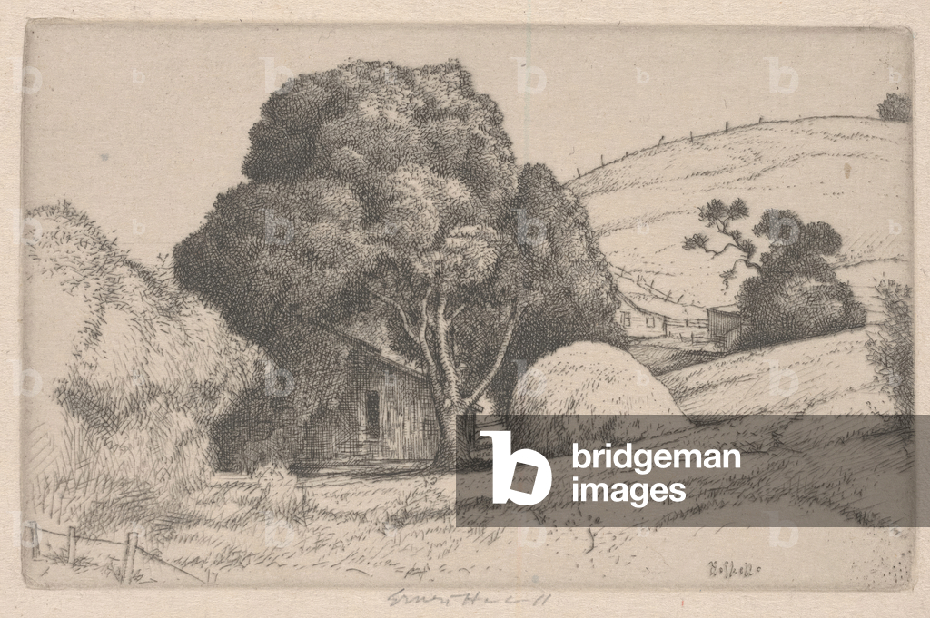 Haystack, 1916 (etching & engraving)