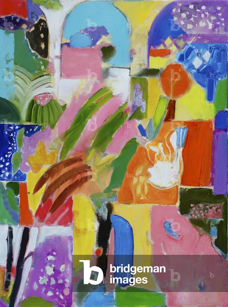 Hof (Öl auf Leinwand)