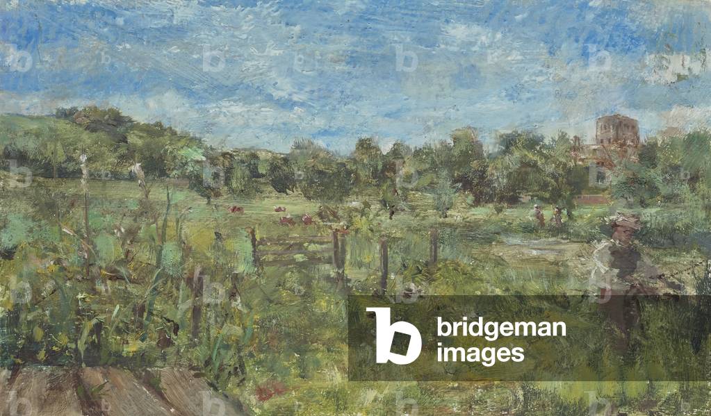 Itchen Meadow, 2018 (Öl auf Holz)