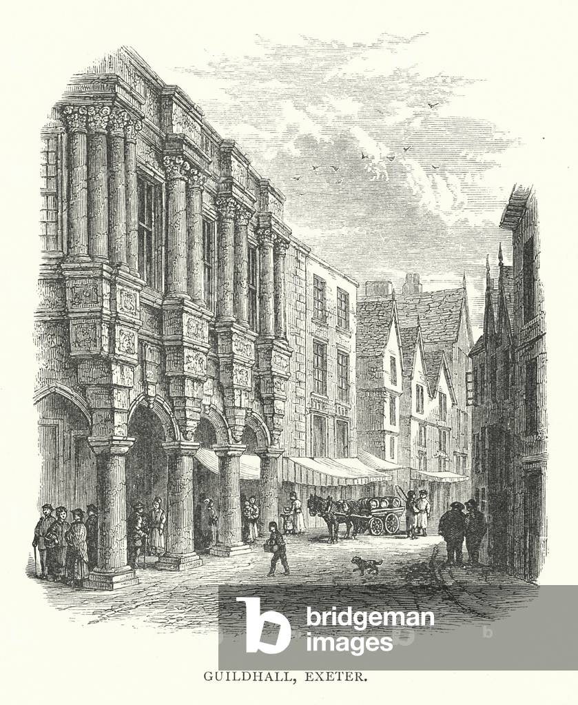 Guildhall, Exeter (incisione)