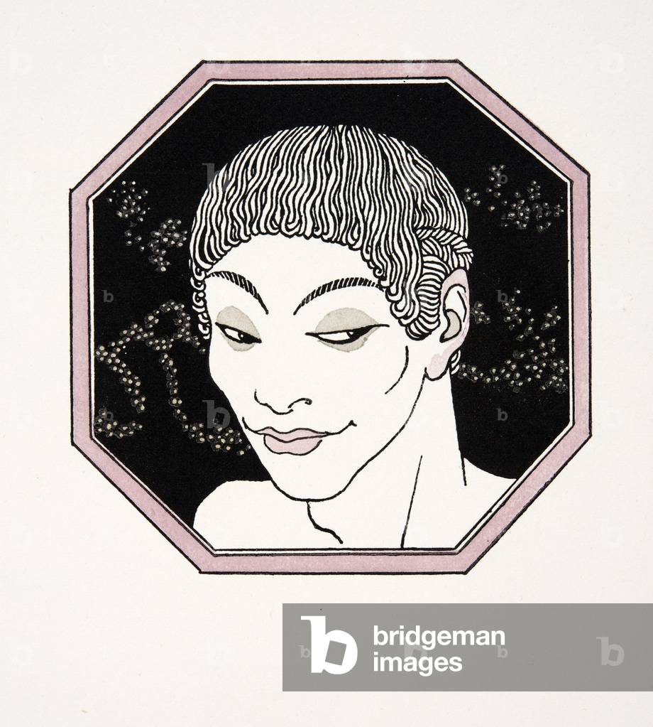 Le Tombeau des Naiades, Illustration aus Les Chansons de Bilitis, von Pierre Louys, Pub. 1922 (pochoir print)