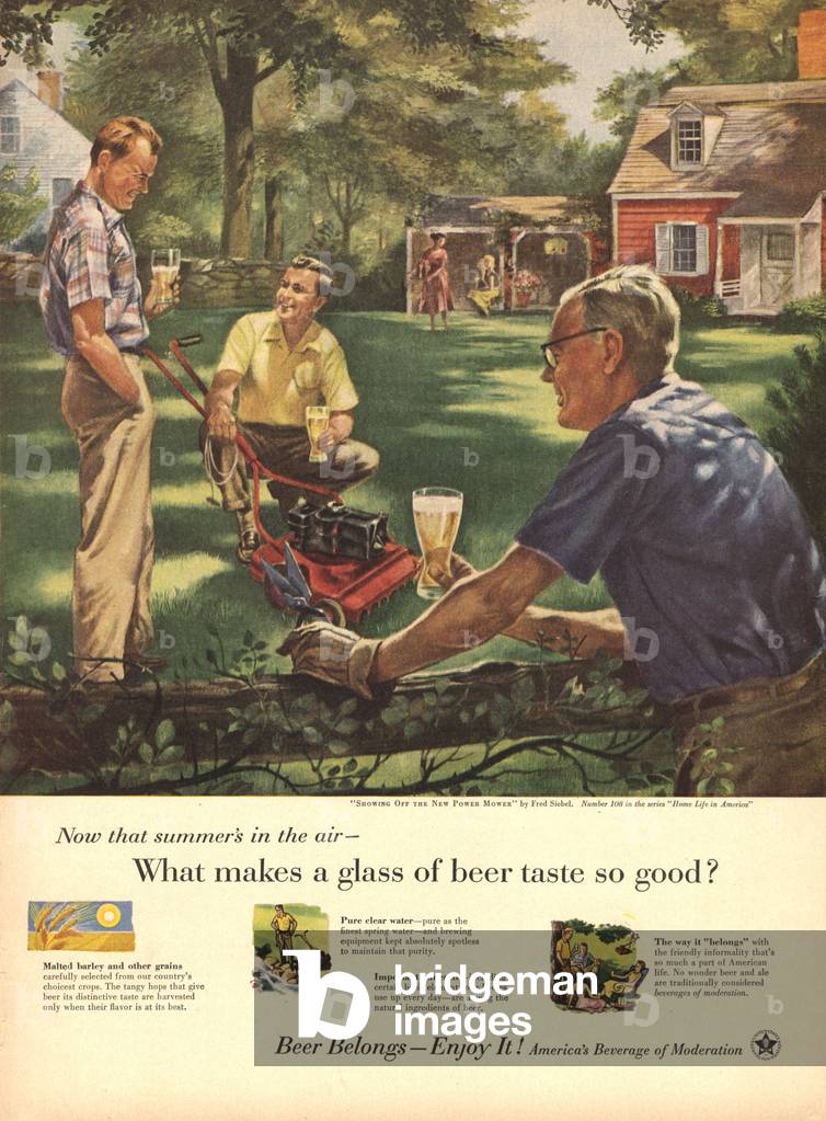 United States Brewers Foundation Magazin, Anzeige, USA, 1950er Jahre