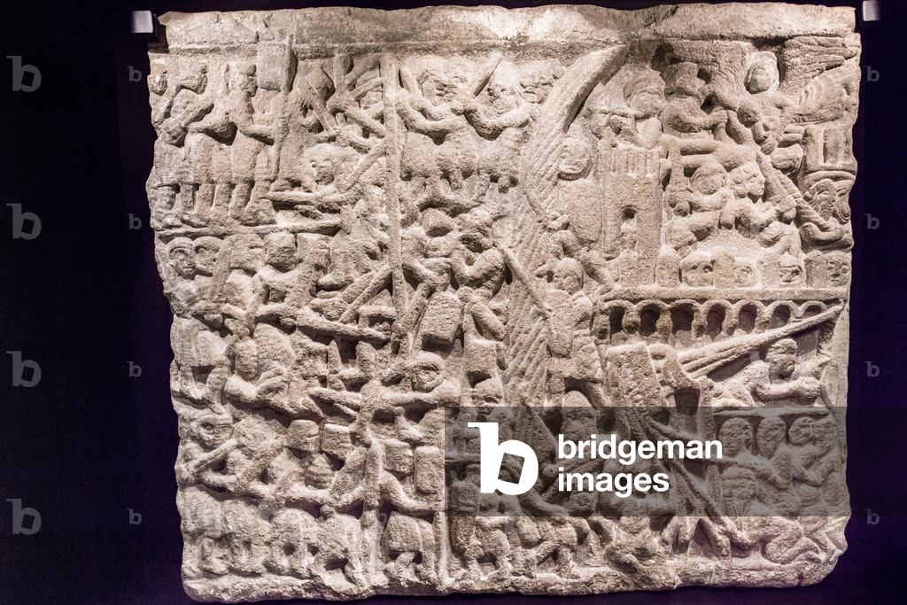 Basrelief aus Belagerungsstein, 13. Jahrhundert (gres)