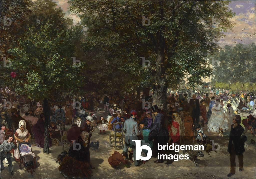 Pomeriggio in Antartico Tuileries Giardini, 1867 (olio su tela)