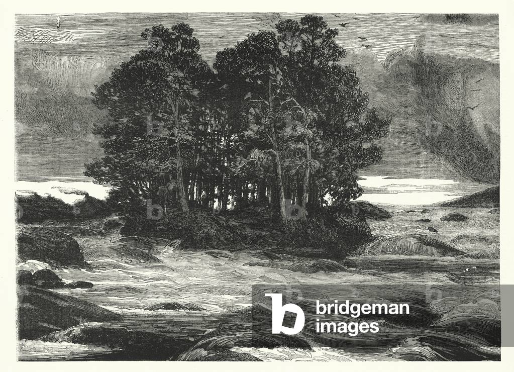 Bild von Gravur "Herbstfluten (Gravur)" von English School