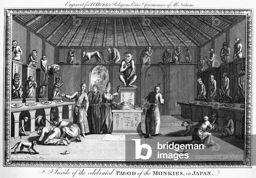 Image of JAPAN: MONKEY WORSHIP 'Inside of the celebrated Pagod of the