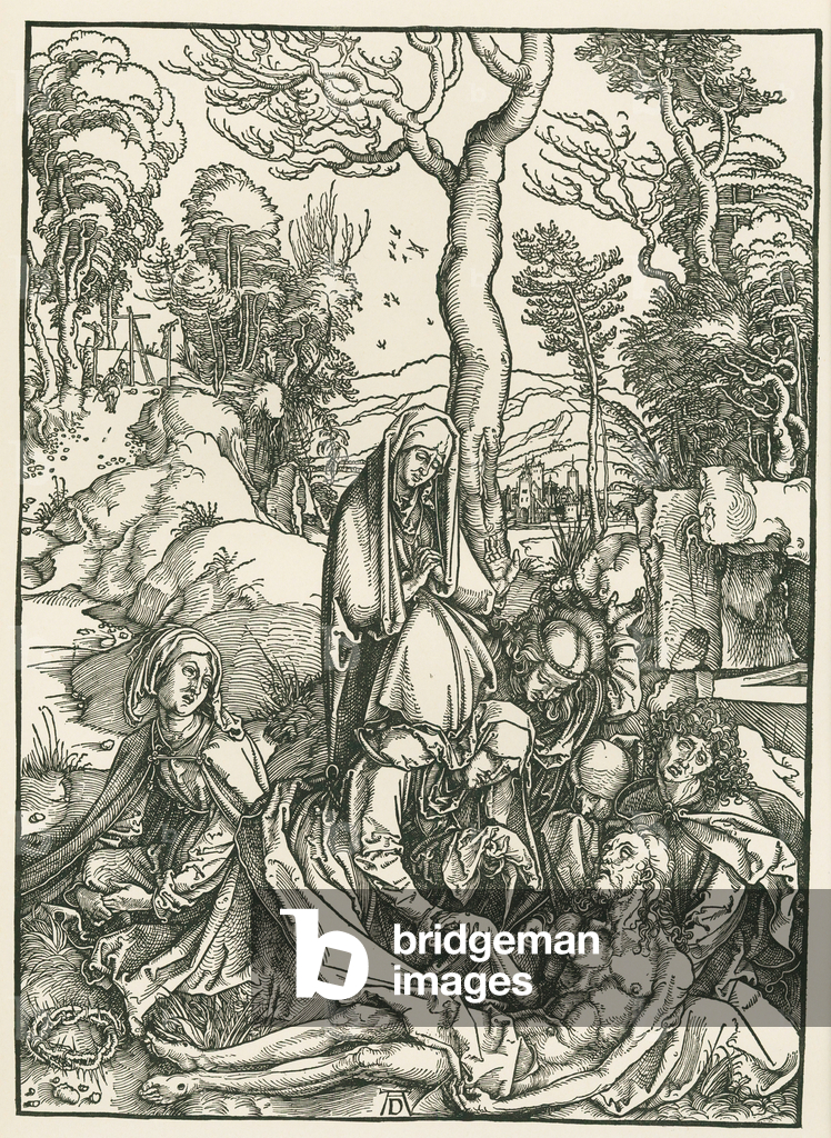 Immagine di Stampa "Il Compianto per Cristo" 1498 di Albrecht Dürer or Duerer