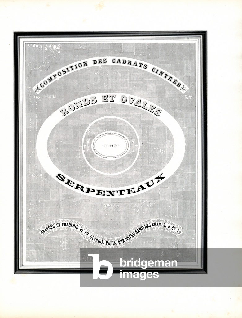Image of Print depicting Concentric Frame Elements for Certificates (print) by Charles Derriey