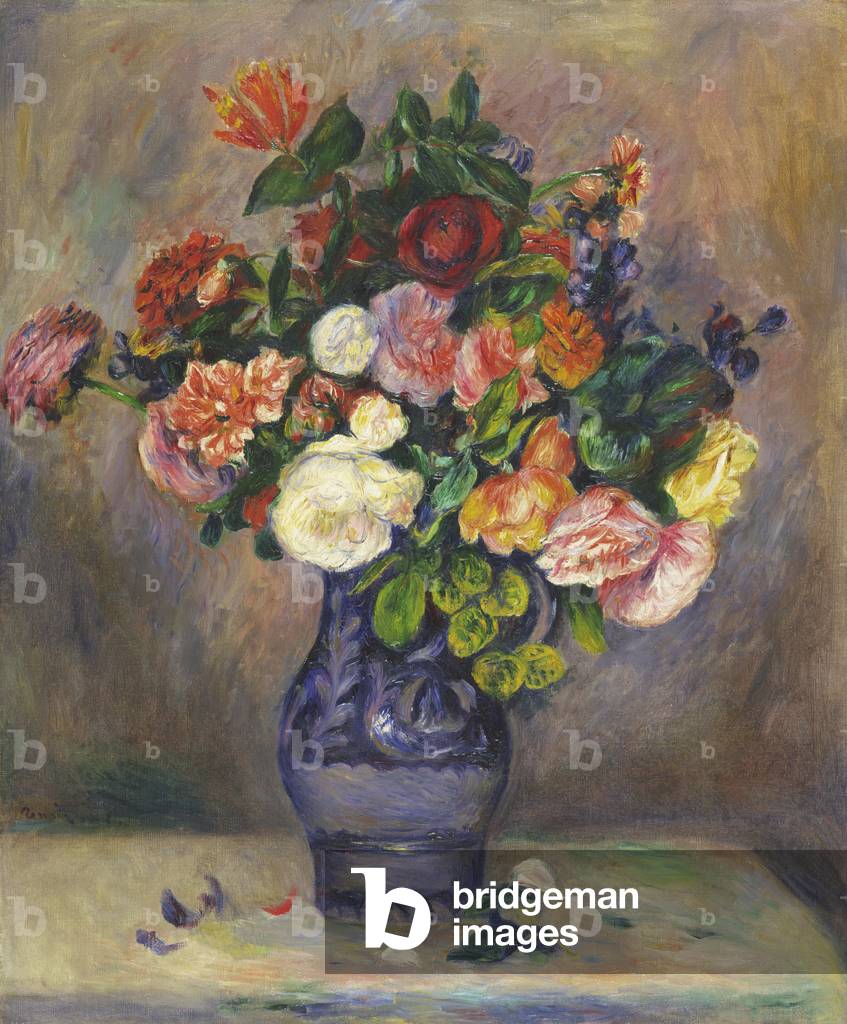 blumen in ein Vase, c. 1880 (öl auf leinwand)