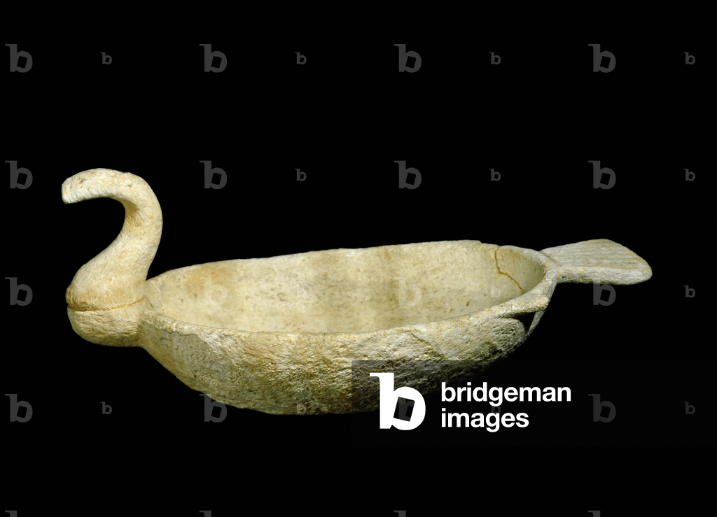 Coppa a forma di uccello acquatico, Età del Bronzo II ...