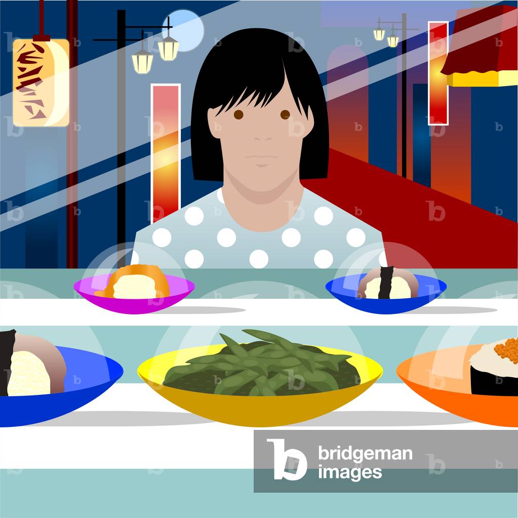 Sushi Train, 2017 (digital)