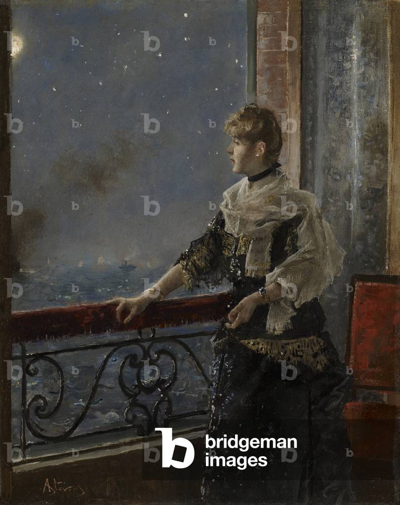 Chiaro di luna (Au clair de la lune), c. 1885 (olio su pannello)