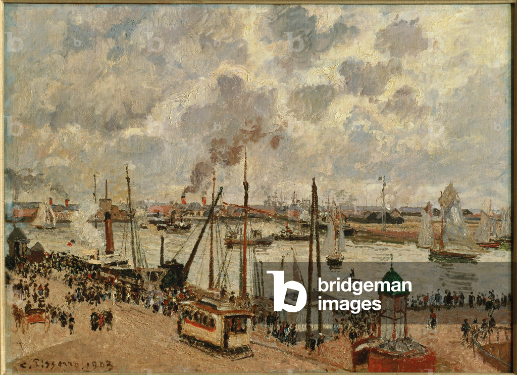 Port du Havre ... (olio su tela)