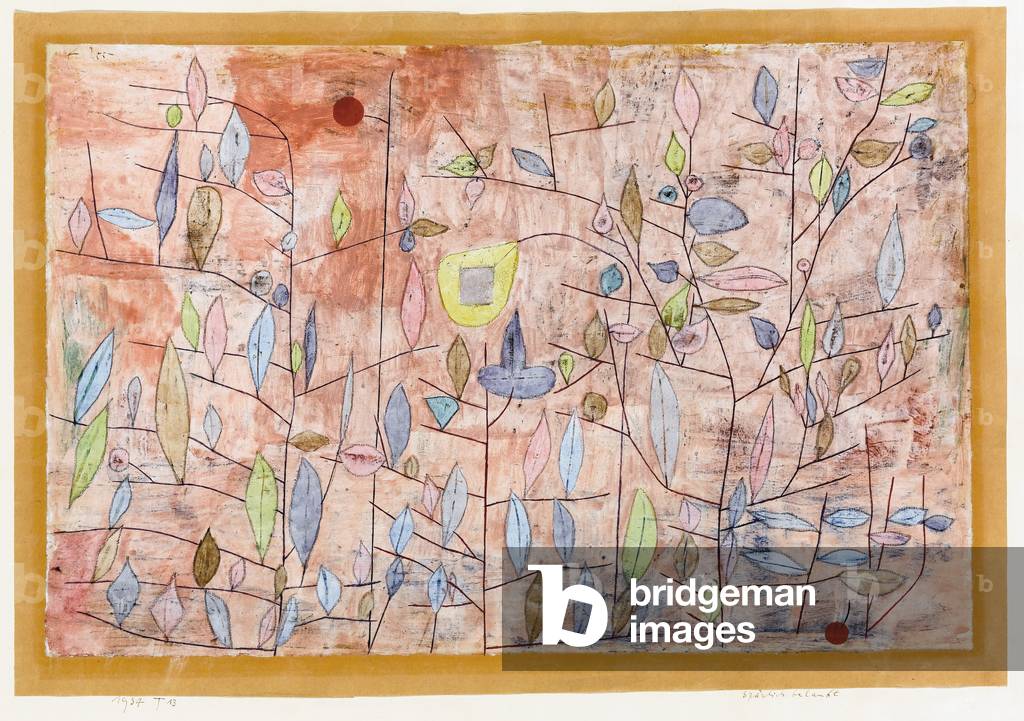 "Sparse Foliage; Sparlich Belaubt" 1934 von Paul Klee
