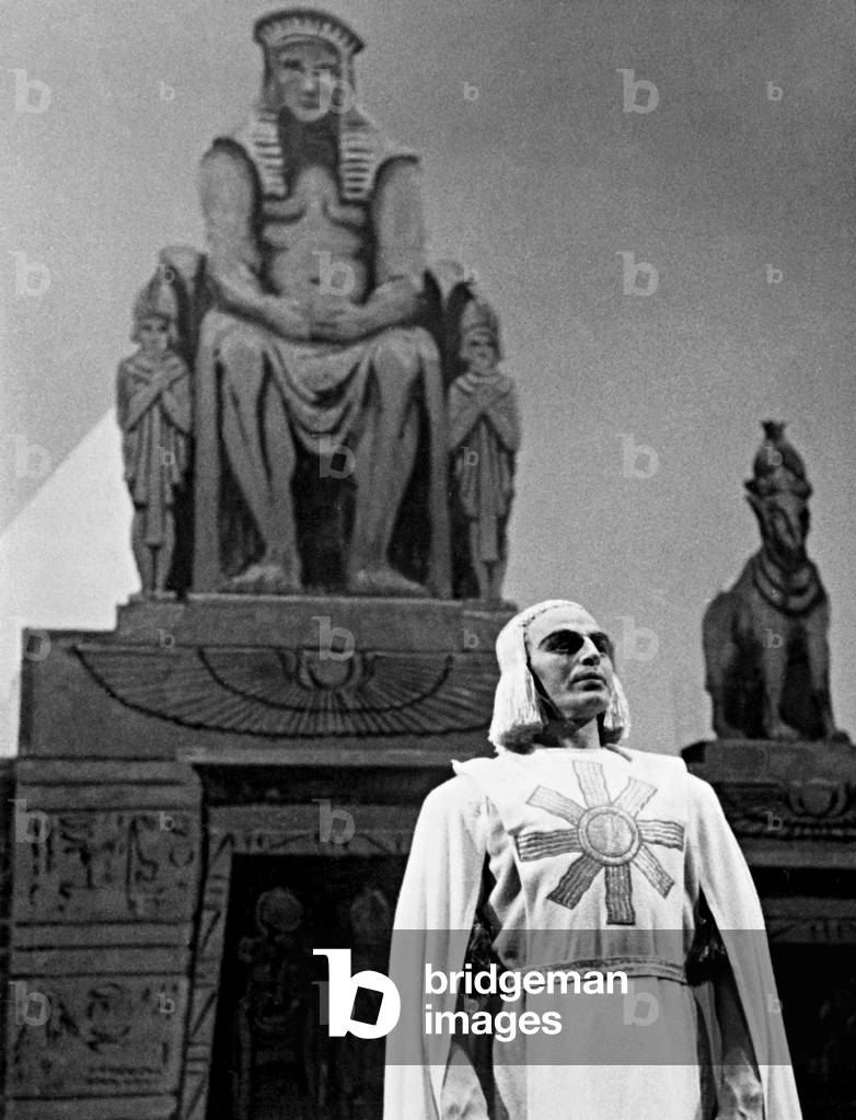 Wilhelm Lang as Sarastro in a production of the opera 'The Magic Flute