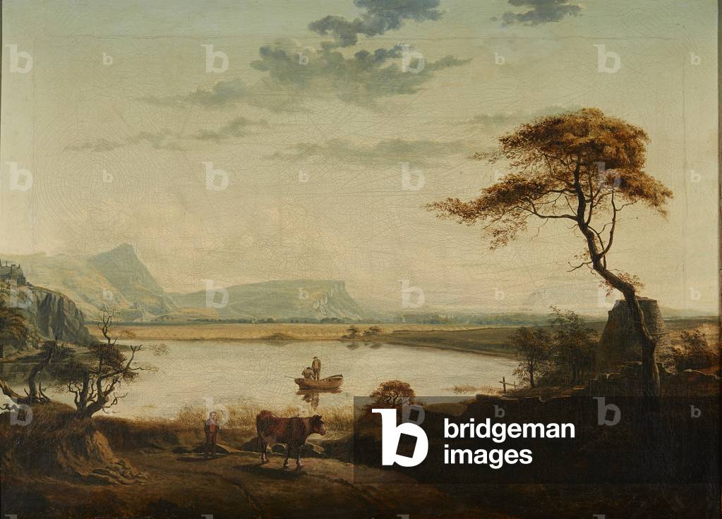 Edimburgo e Lochend Loch (olio su tela)