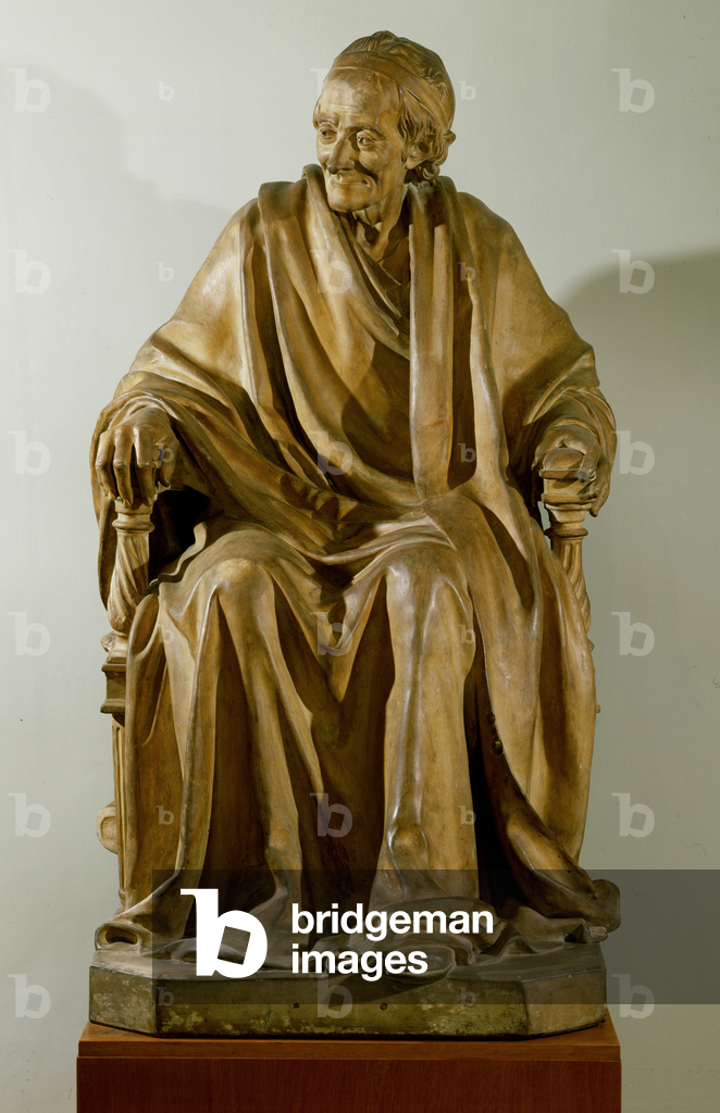 Image de Arts décoratifs représentant Voltaire Auteur et philosophe français (terre cuite) 1701 par Jean-Antoi