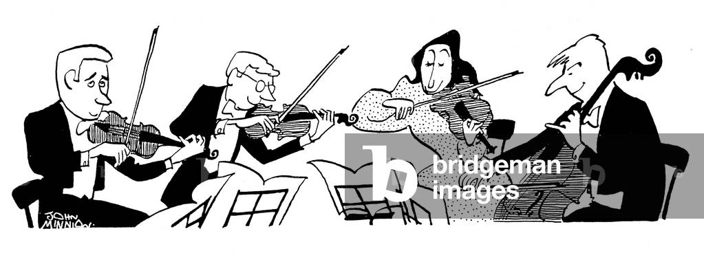 Quatuor à cordes, tableau de John Minnion