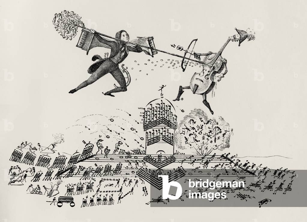 Franz Liszt - caricatura