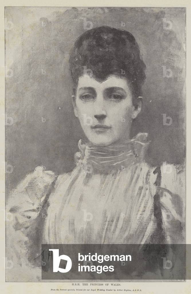 HRH die Prinzessin von Wales (litho)