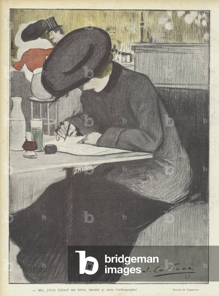 Illustration für Le Rire (Farblitho)