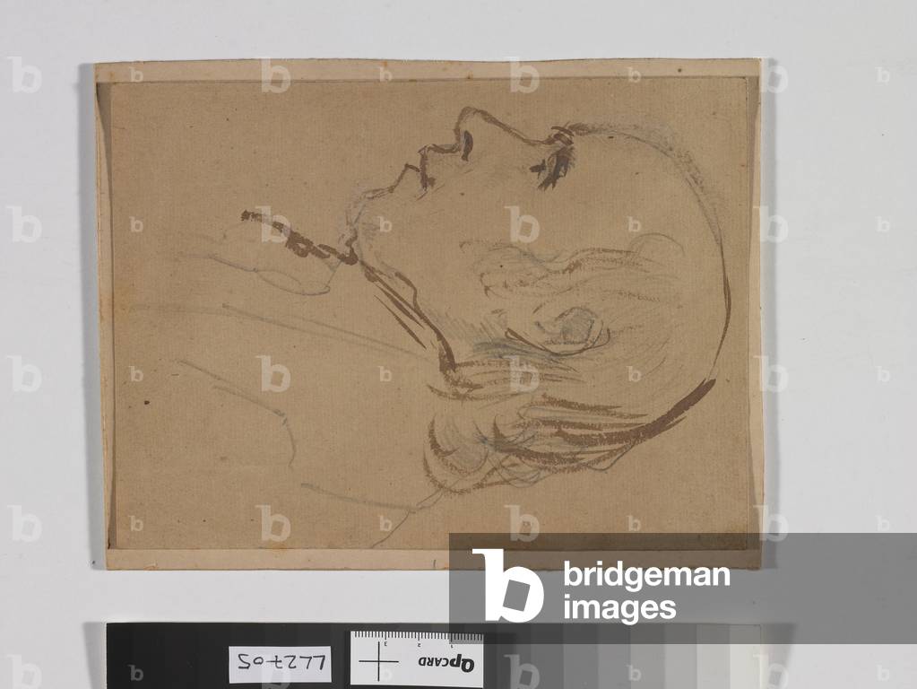 Skizze von John Flaxman, um 1810 (Bleistift und Waschen auf Papier)