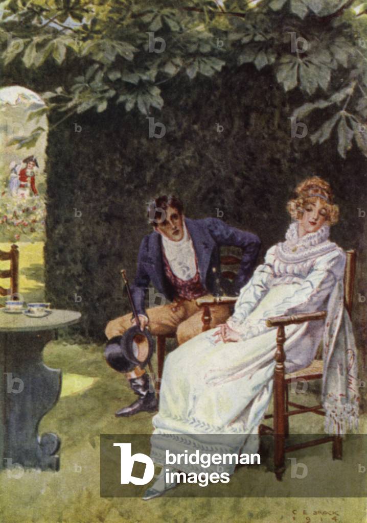 Illustration pour The Amateur Gentleman par Jeffery Farnol (litho couleur)
