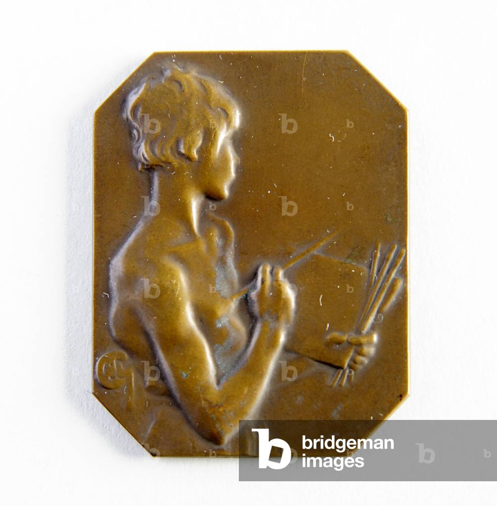 Achteckige Plakette (Bronze)