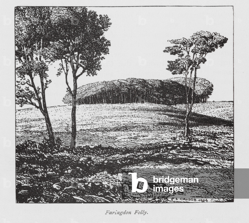 Bild von Druck "Faringdon Folly (Litho)" 1901 von Frederick Landseer Maur Griggs