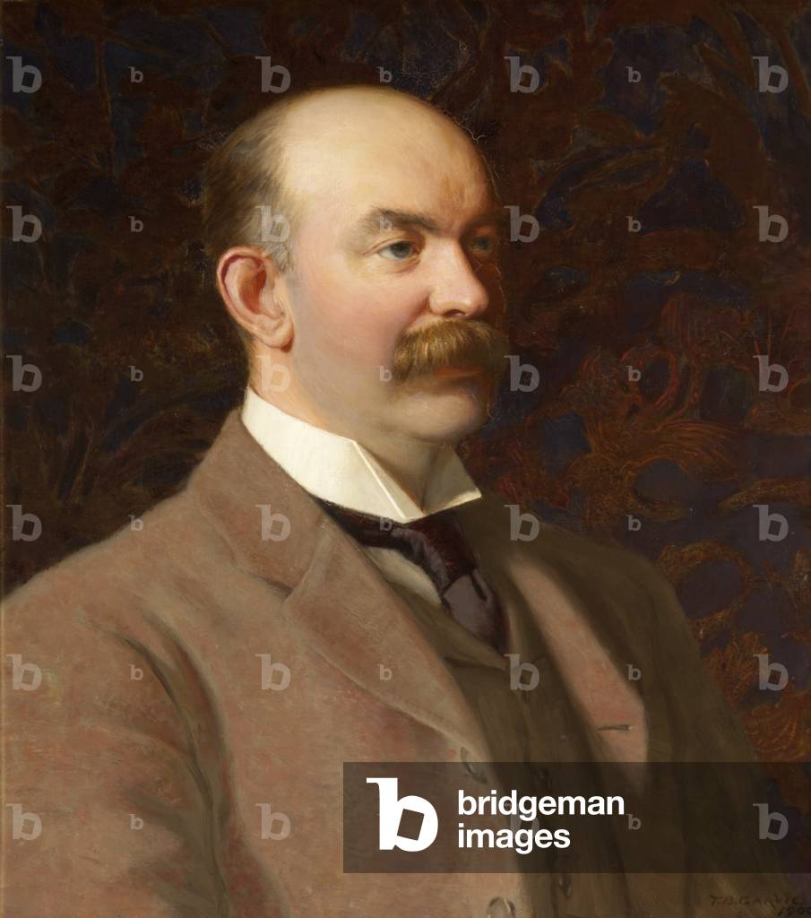 Bild von Gemälde "William Henry Armstrong Fitzpatrick Watson-Armstrong" von Thomas Bowman Garvie, b/w