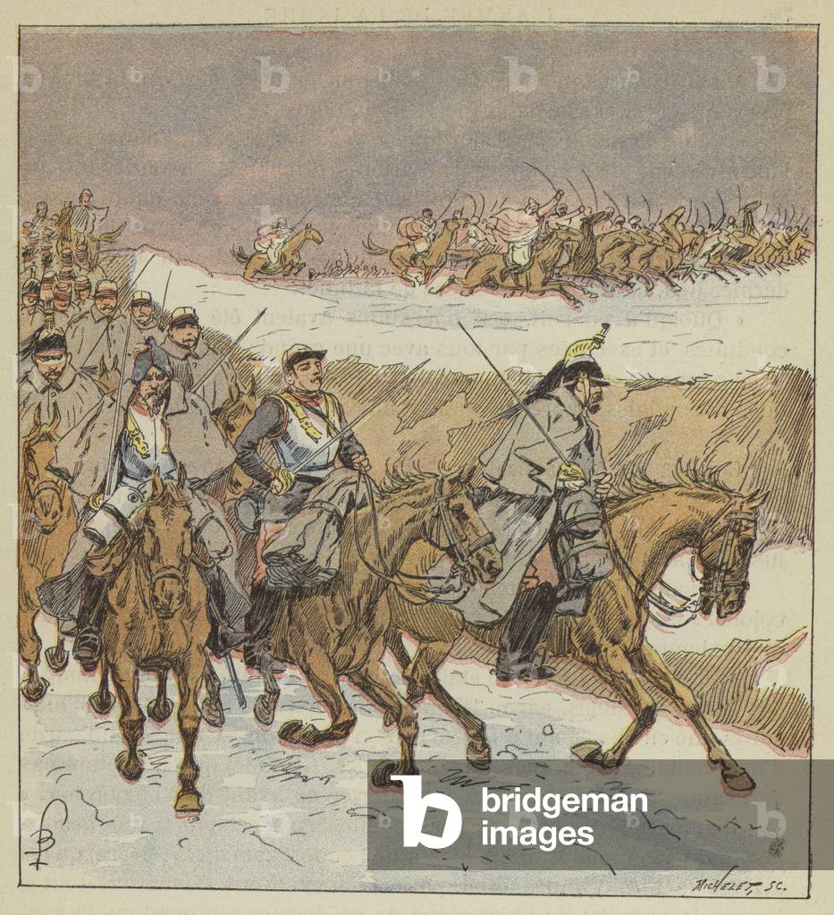 "Les arabes du colonel Goursaud degagent" di Louis Charles Bombled