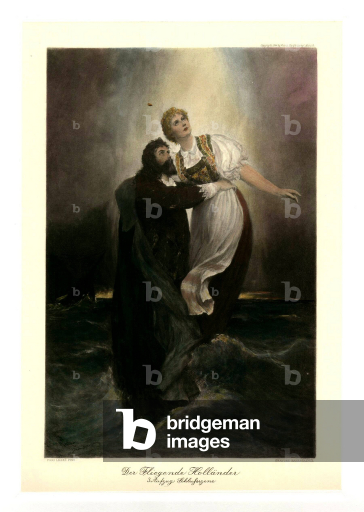 The Flying Dutchman', stage scene, ca. 1900 (photo)