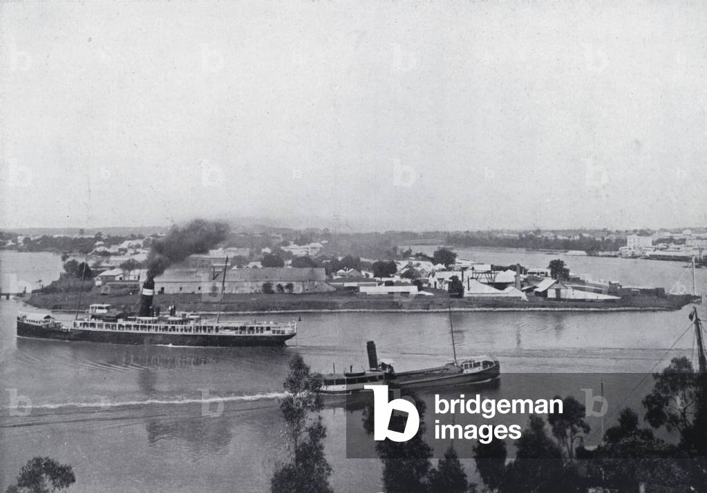 Bild von Druck "Kangaroo Point" von Australian Photographer, b/w