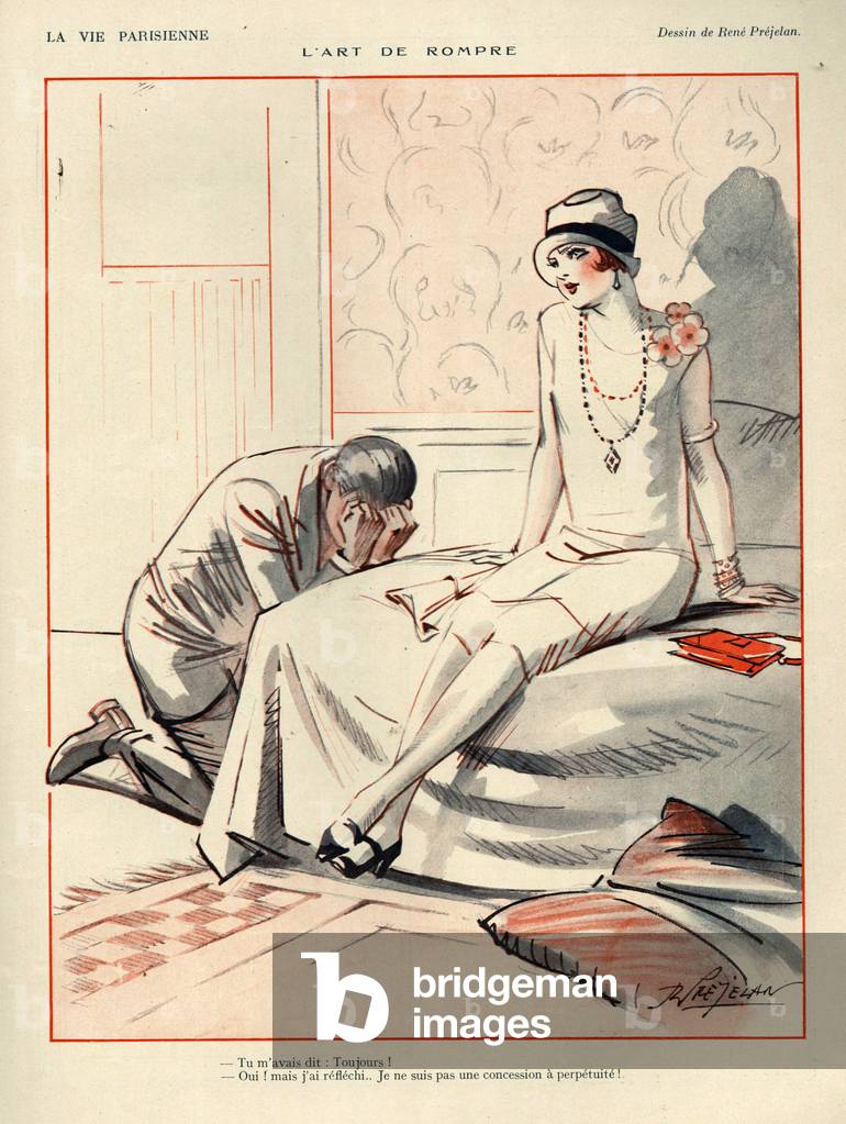 Bild von Druck "La Vie Parisienne" 1920 von Rene Prejelan