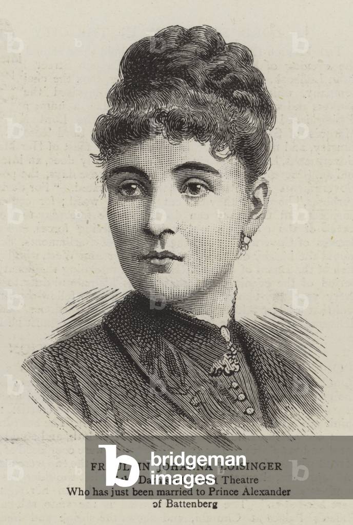 "Fraulein Johanna Loisinger (incisione)" di English School