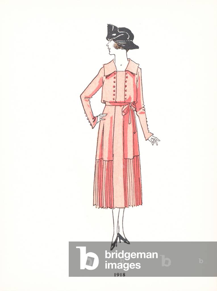 Damenmode, 1918 (Farbe litho)