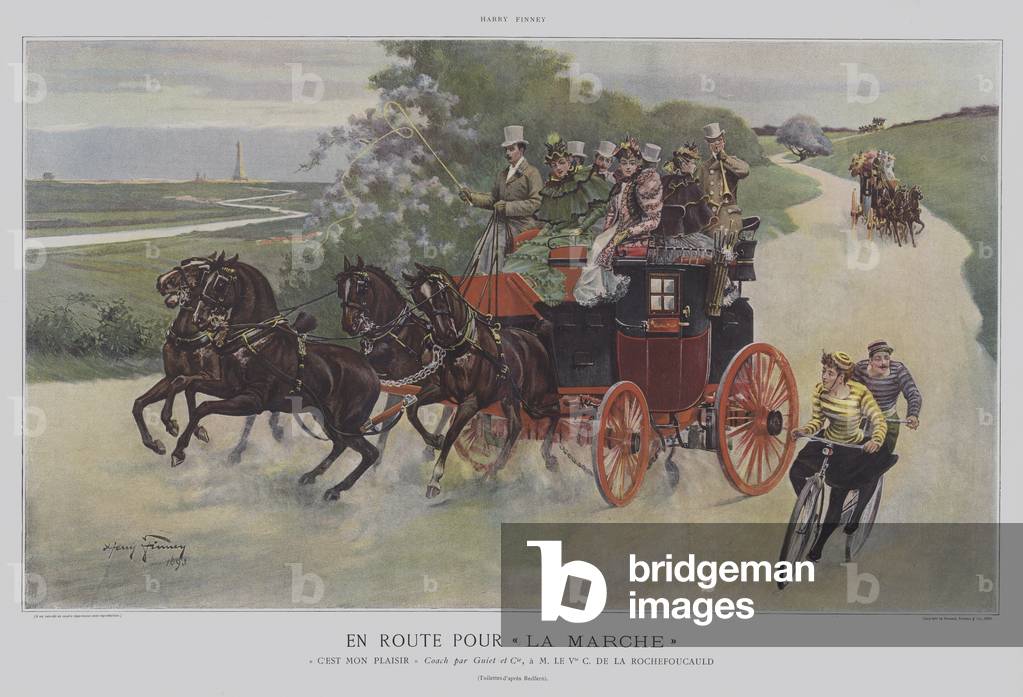 En Route pour "La Marche" (colour litho)