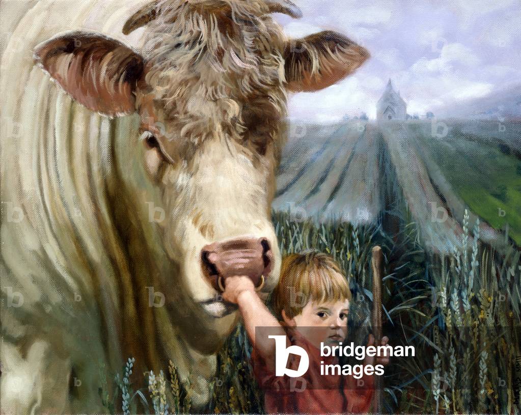 Benedizione il Toro, 2002 (olio su tela)