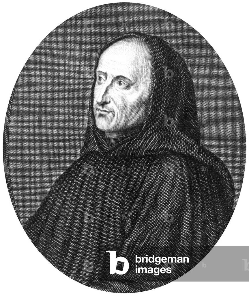 "Don Juan Mabillon (1632-1707) Abtei Benediktinermönch" 1601, b/w
